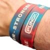 Bracelet en silicone rouge-bleu 19mm-Punok
