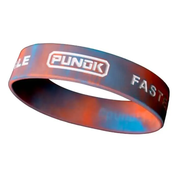 Bracelet en silicone rouge-bleu 19mm Punok