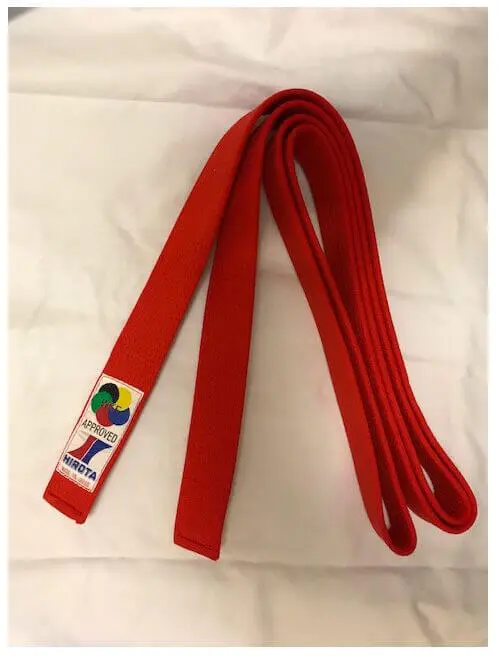 Ceinture Hirota coton rouge ou bleue spécial Yohachi