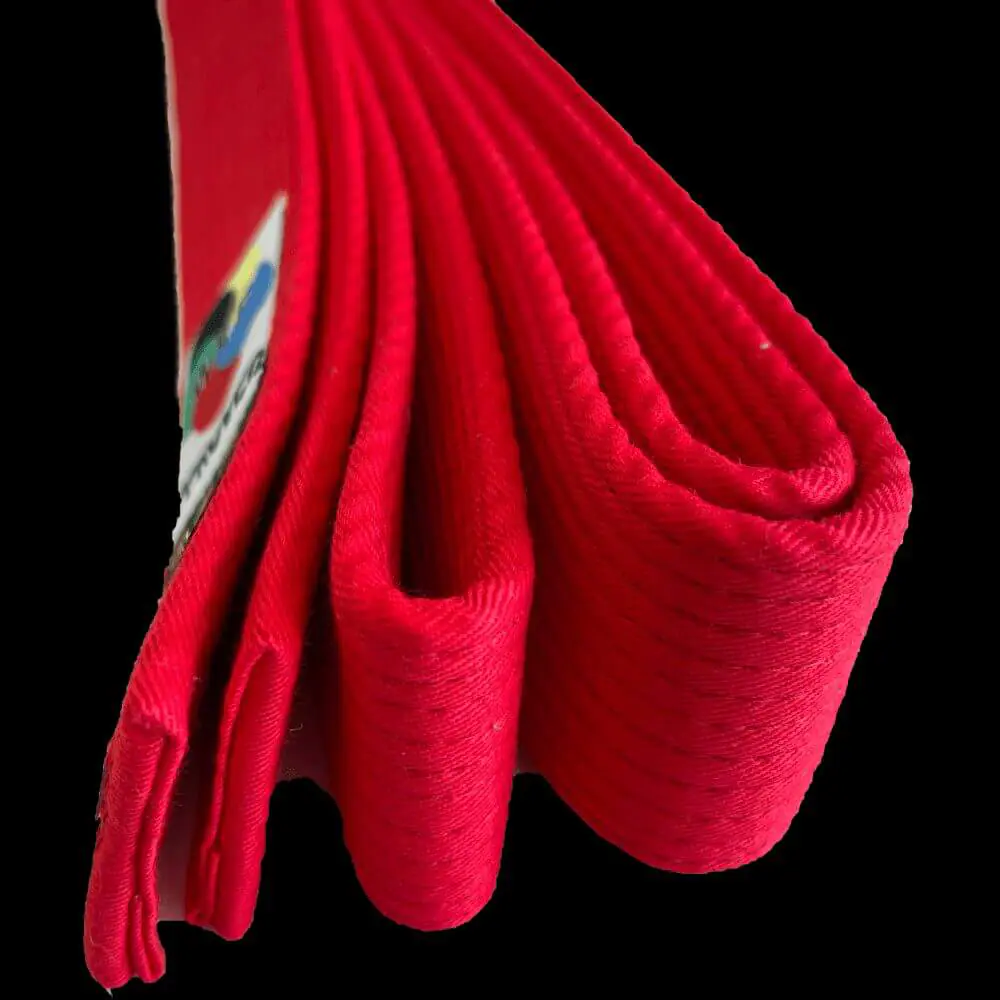 Ceinture compétition Karate SHUREIDO Rouge Coton – Approuvée WKF