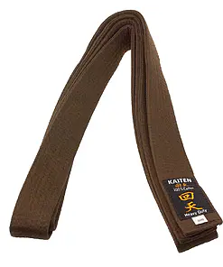 Ceinture de Karate marron Kaiten extra-épaisse