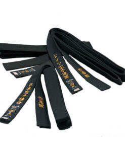 Ceinture noire satin Kaiten