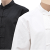 Haut Traditionnelle «Tangzhuang» Manches Longues-Coton