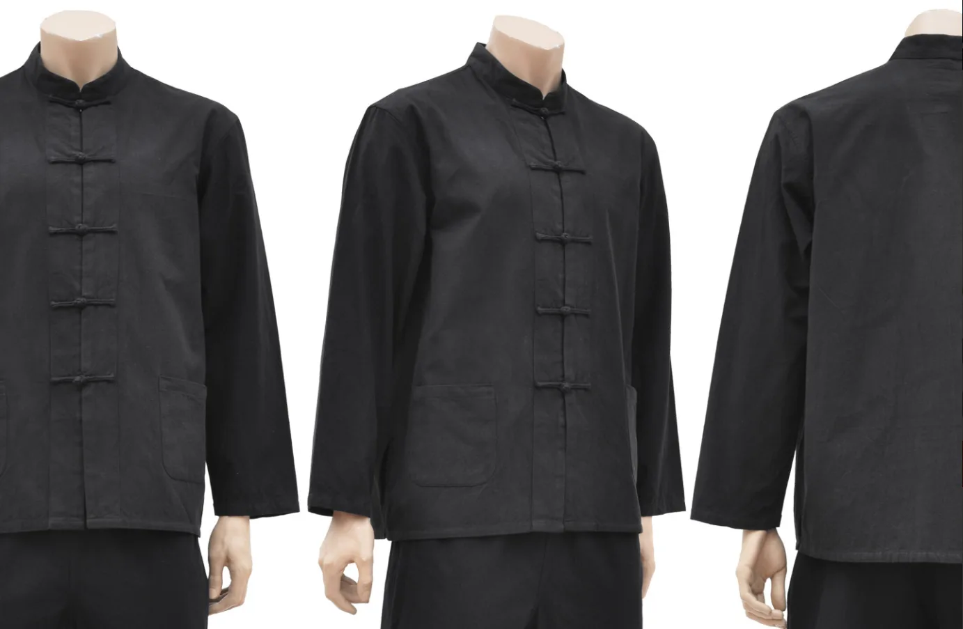 Haut Traditionnelle «Tangzhuang» Manches Longues Coton