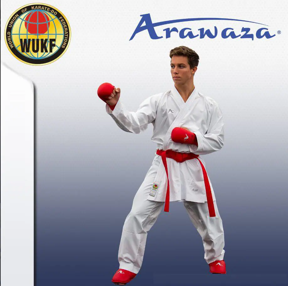 Kimono Arawaza Kumite Deluxe Evo WUKF - Rouge ou Blanc