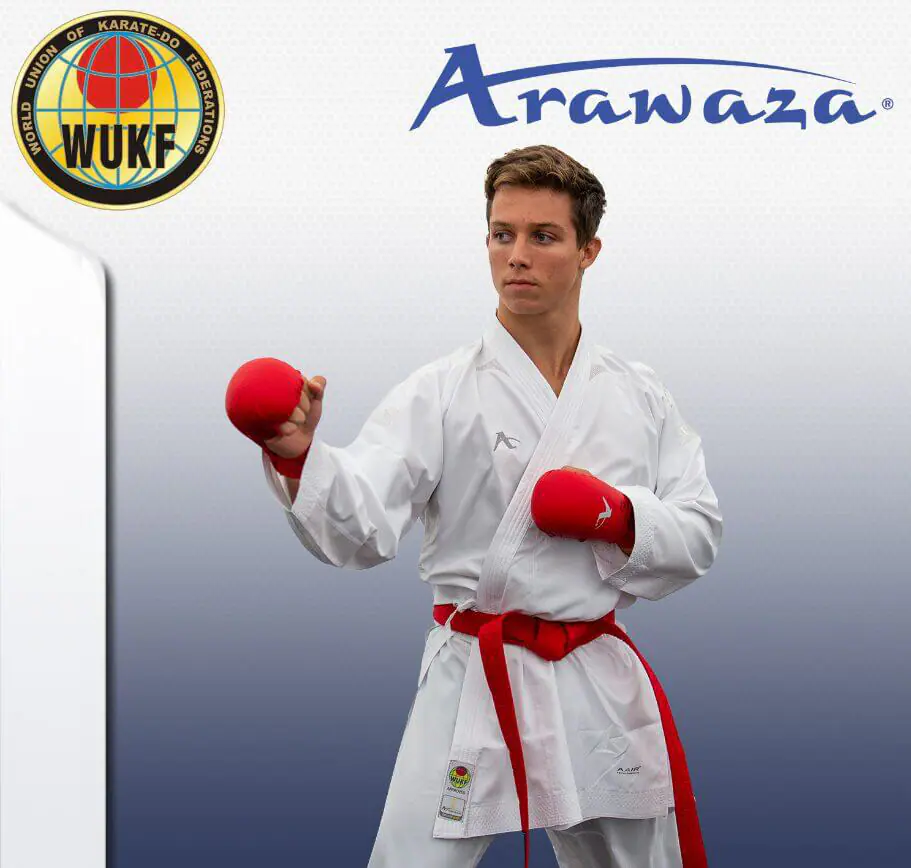 Kimono Arawaza Kumite Deluxe Evo WUKF - Rouge