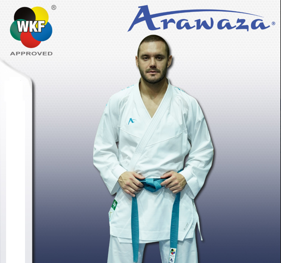Kimono Karate Arawaza Rev-X Combo Set - Premier League WKF 5 Kimono Karate Arawaza Rev-X Combo Set - Premier League WKF-bleu
