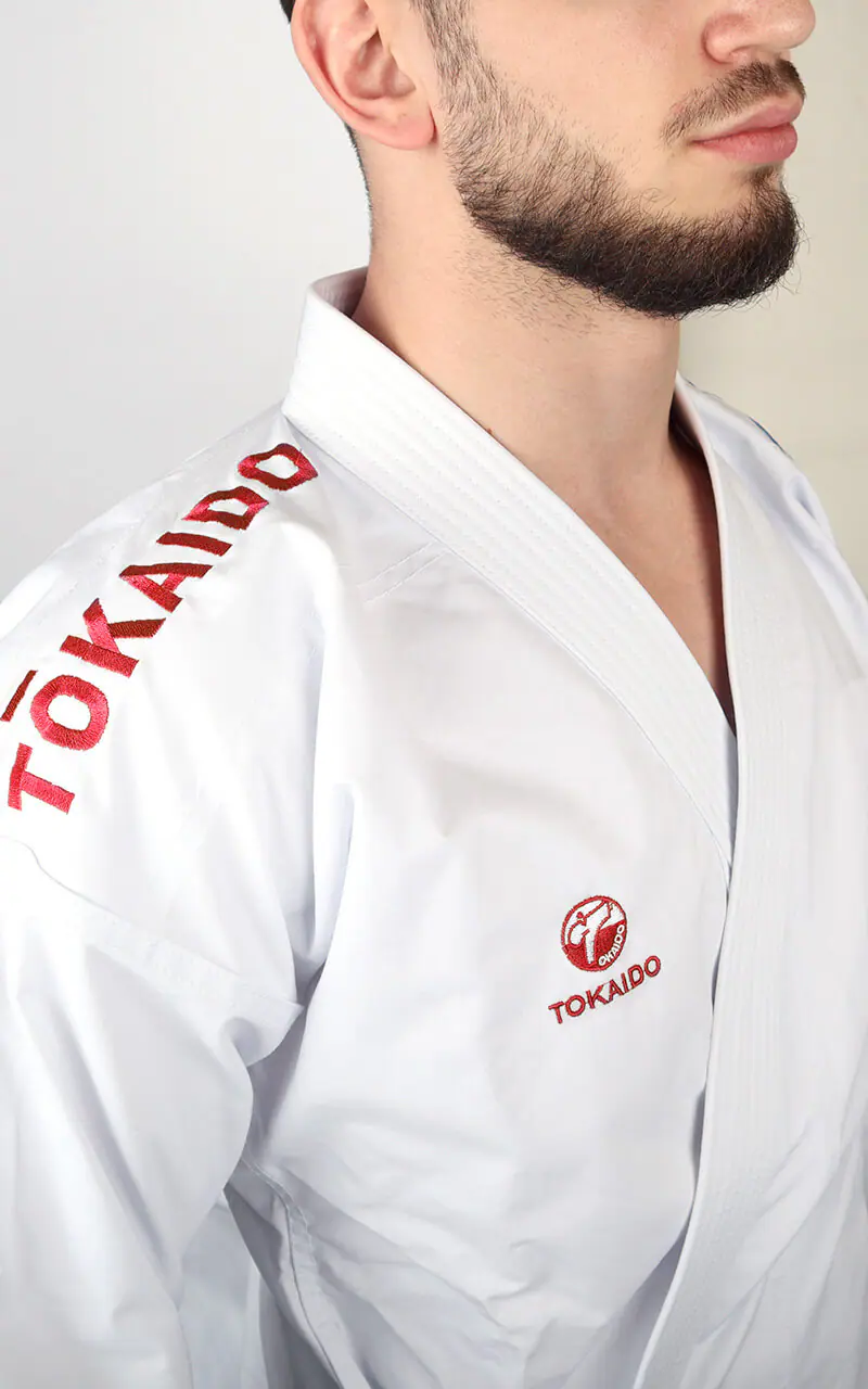 Kimono Karate Tokaido Kata Master Sen Première League - WKF rouge