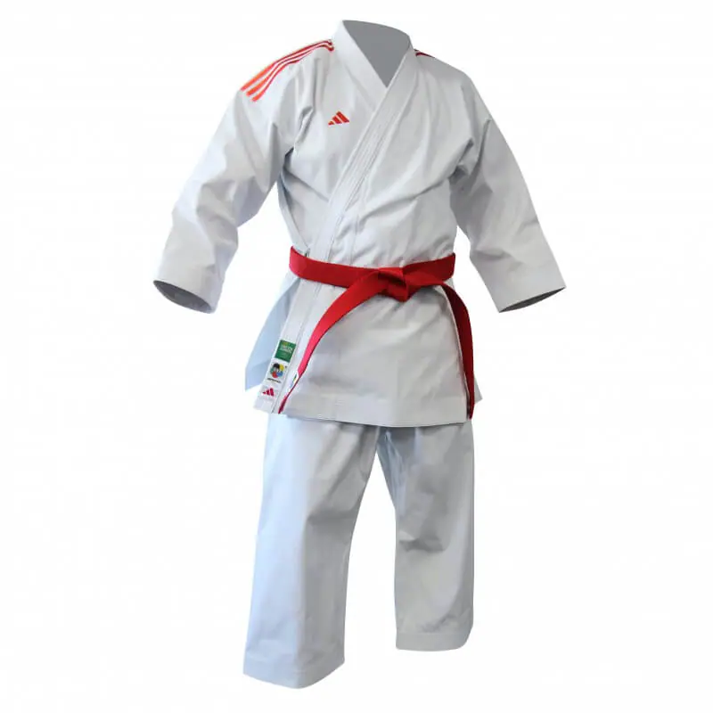 Kimono de Karaté Kata Shori Premiere League avec bande - Adidas rouge