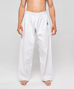 Pantalon Karaté Training FUJI-MAE-blanc