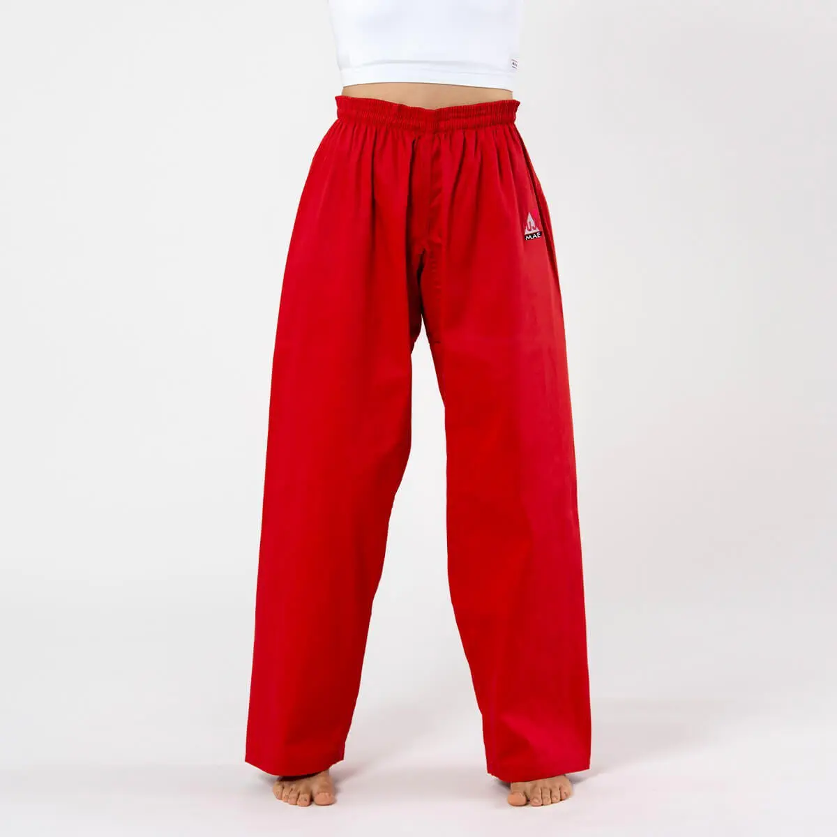 Pantalon Karaté Training-FUJI-MAE-rouge