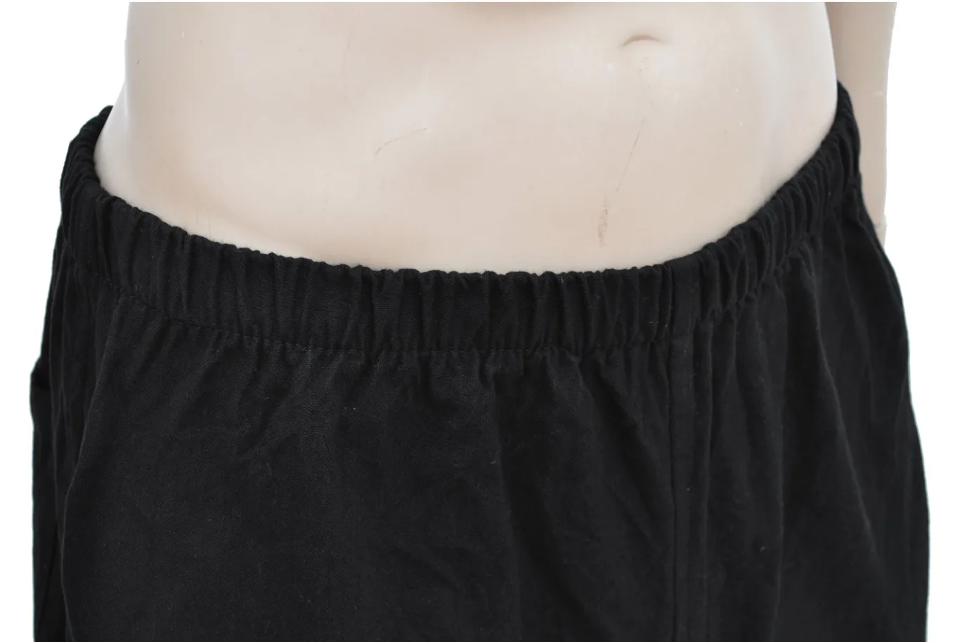 Pantalon Tangzhuang Coton-noir