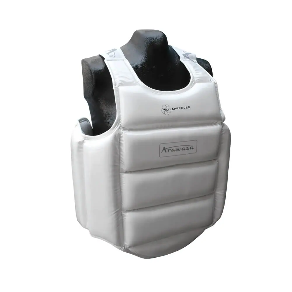 Plastron Externe Body Protector ARAWAZA Blanc - WKF - U-14 3 Plastron Externe Body Protector ARAWAZA Blanc - WKF - U-14