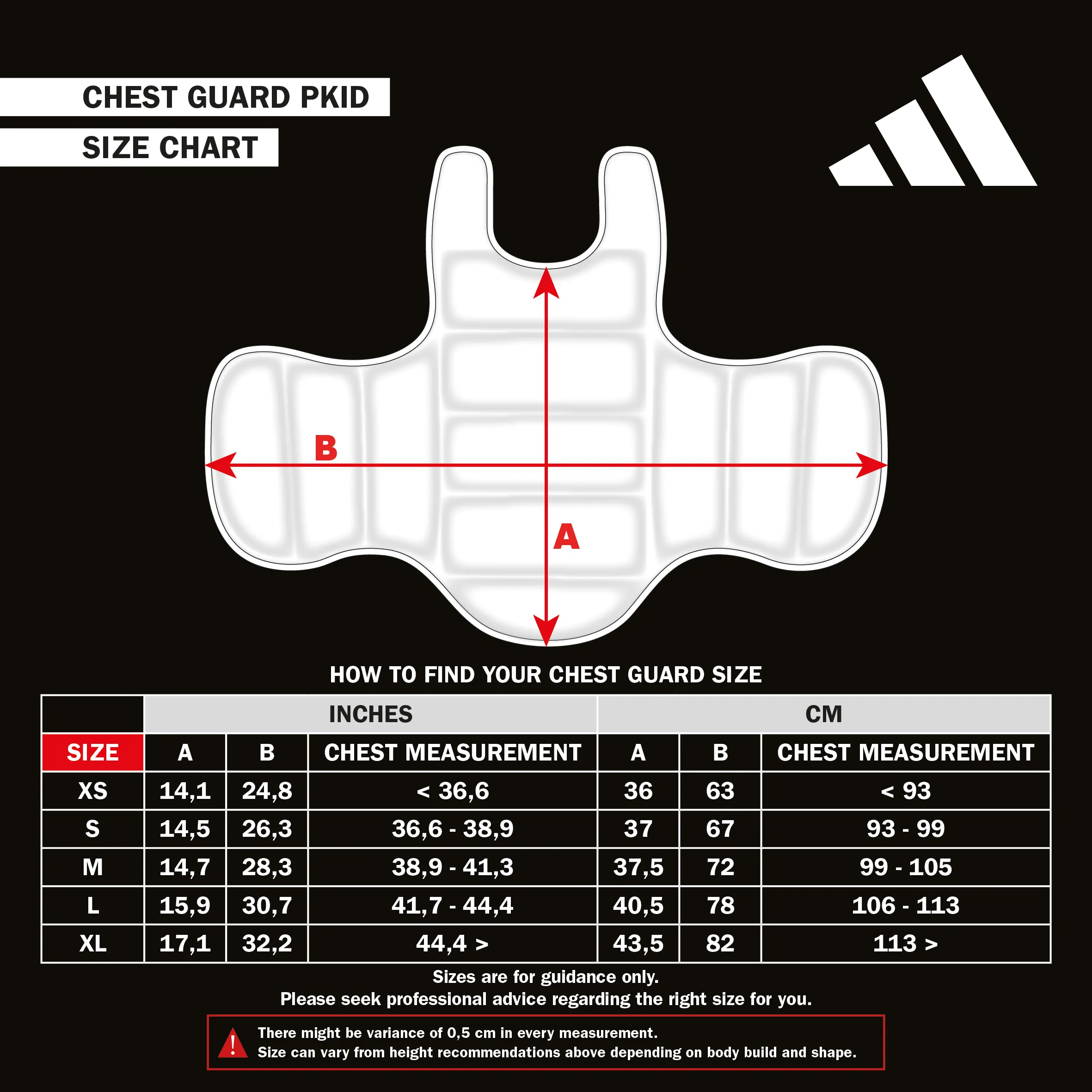 Plastron de Karate Adidas Enfant WKF - Blanc-taille
