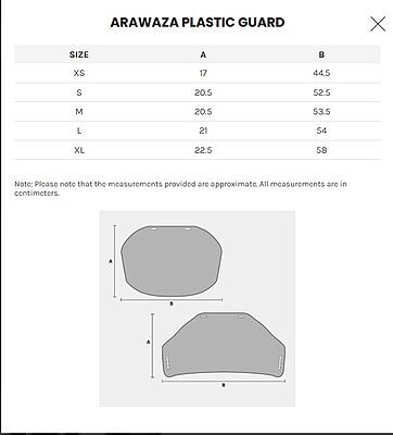 Protection en plastique Arawaza avec sangles - WKF taille