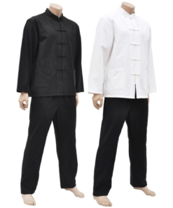 Tenue Traditionnelle «Tangzhuang» Manches Longues en Coton