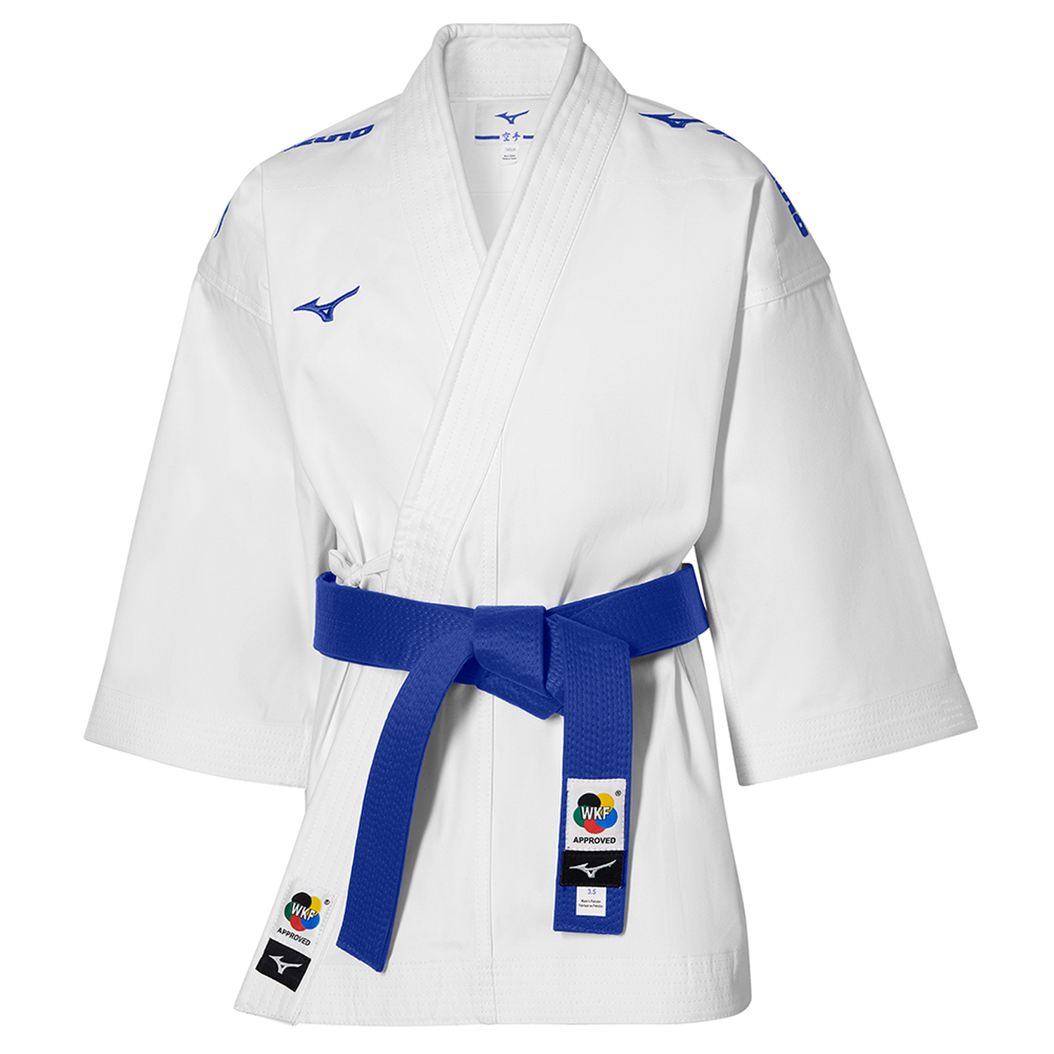 Veste Karaté Mizuno Kime Brodée – Kata – WKF 6 Veste Karaté Mizuno Kime Brodée – Kata – WKF bleu