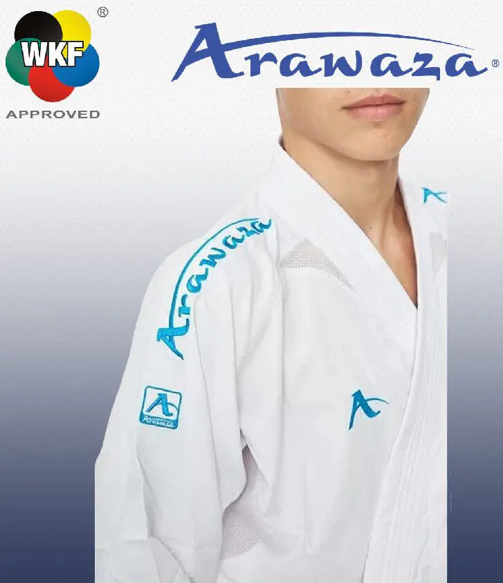 Kimono Arawaza Kumite Deluxe Evo Première League rouge/bleu WKF 7 arawaza-kumite-deluxe-evo-premiere-league-bleu-wkf