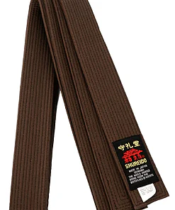 Ceinture Marron SHUREIDO Okinawa Extra Large de Karate - coton qualité supérieure
