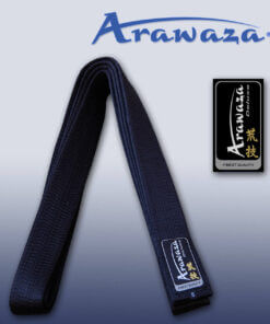 Ceinture noire de Karate ARAWAZA coton ou satin