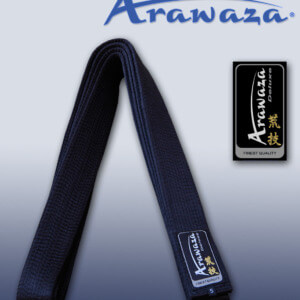 Ceinture noire de Karate ARAWAZA DELUXE coton ou satin