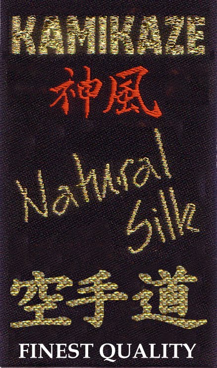 ceinture-noire-karate-kamikaze-soie-naturelle-etiquette