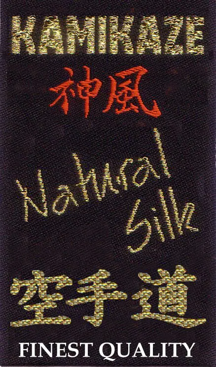 ceinture-noire-karate-kamikaze-soie-naturelle-etiquette