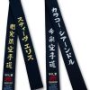 ceinture-noire-karate-shureido-satin-broderie-2-pointes