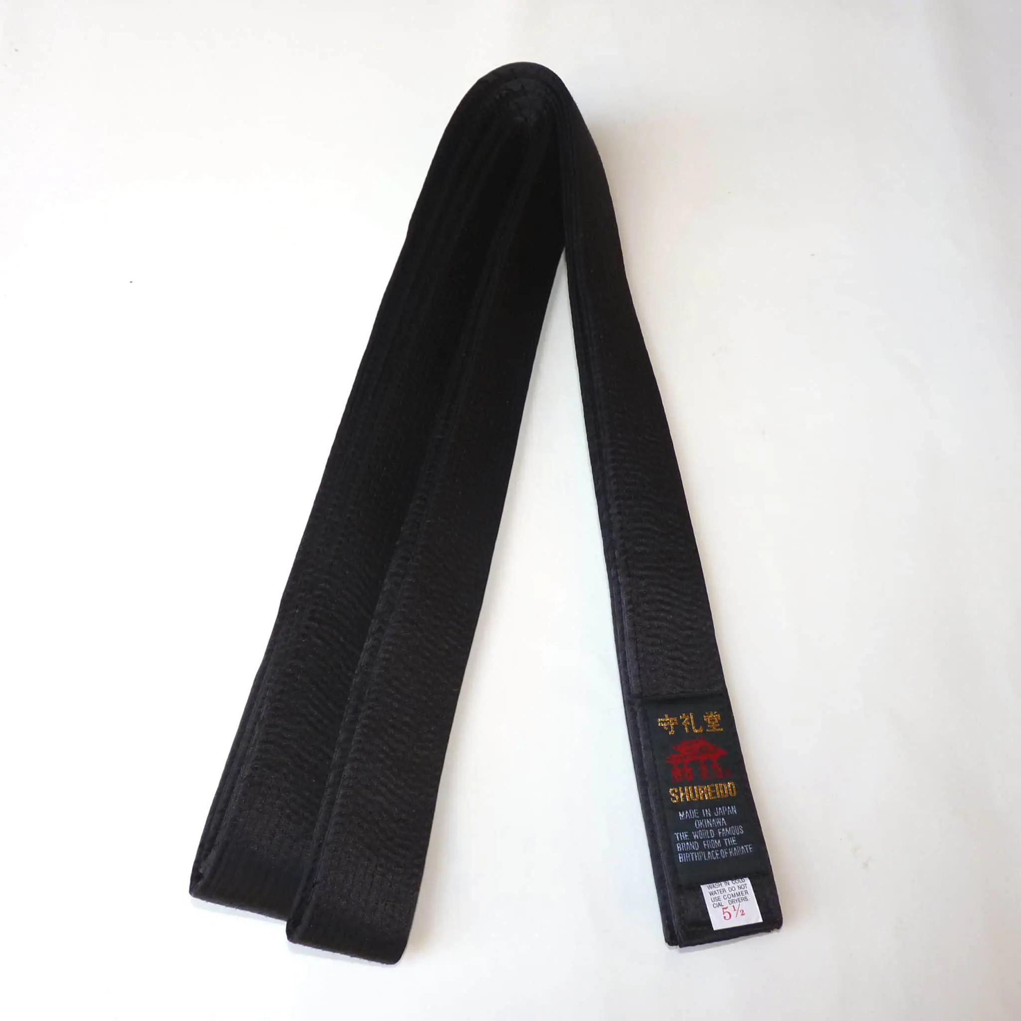 ceinture-noire-karate-shureido-satin