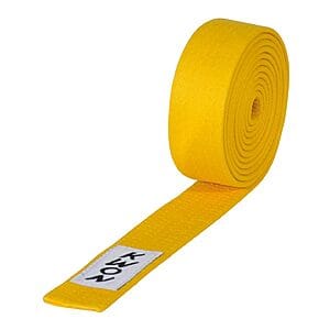 Ceintures jaune Karate