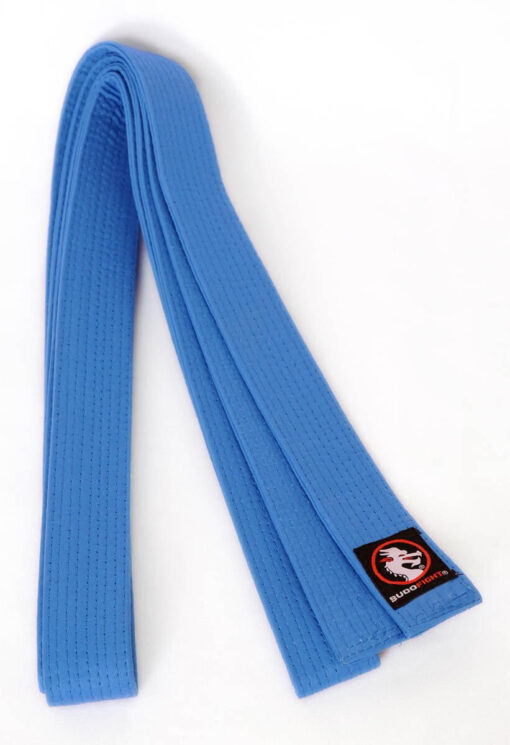 ceintures-judo-piquees-toutes-couleurs-budofight-bleue