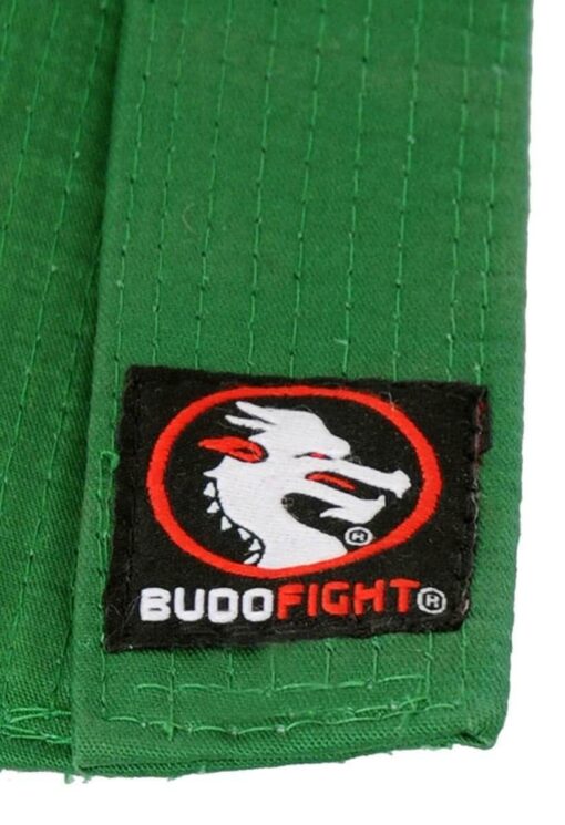 ceintures-judo-piquees-toutes-couleurs-budofight-verte-étiquette
