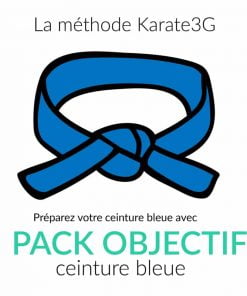 Cours de Karate en ligne Ceinture bleue PACK OBJECTIF Karate3G™ vidéo