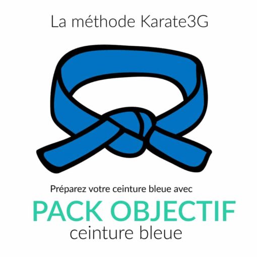 Cours de Karate en ligne Ceinture bleue PACK OBJECTIF Karate3G™ vidéo
