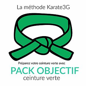 Cours de Karate en ligne Ceinture verte PACK OBJECTIF Karate3G™