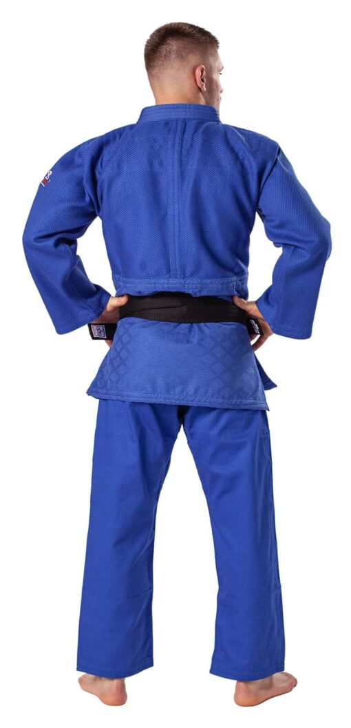 danrho-judo-gi-bleu-ultimate-750-ijf-dos