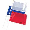 Drapeau arbitrage Kwon avec-manche-en-bois