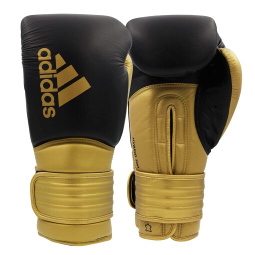 gants-de-boxe-hybrid-300-noir-or-adidas