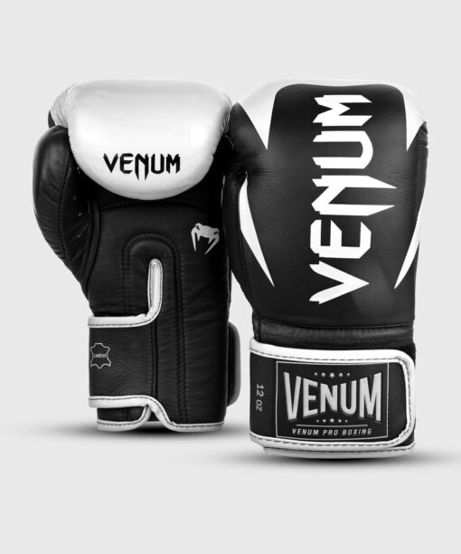 gants-de-boxe-pro-venum-hammer-velcro-noir-blanc-10oz