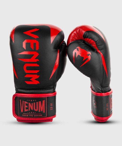 gants-de-boxe-pro-venum-hammer-velcro-noir-rouge-8oz