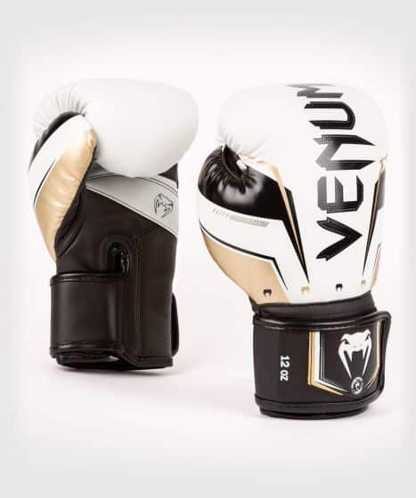 gants-de-boxe-venum-elite-evo-blanc-or 8oz