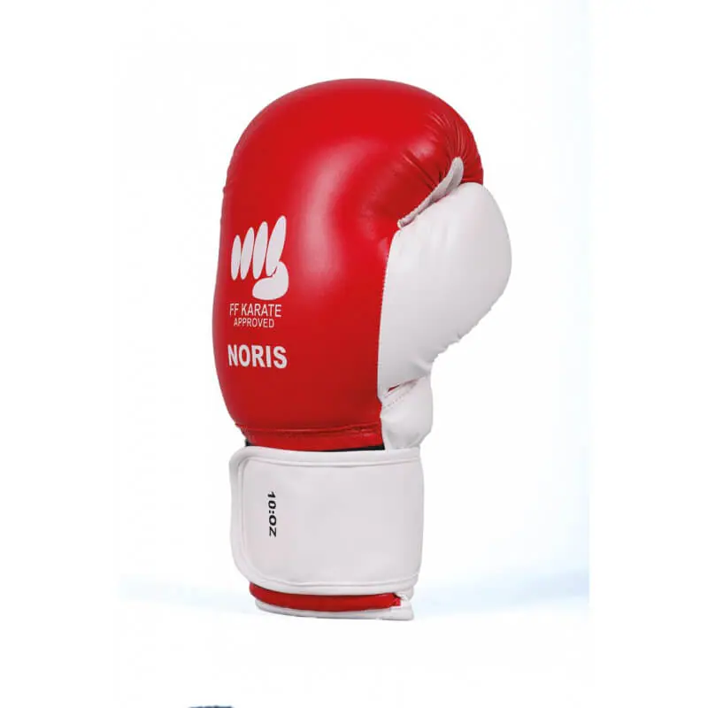 Gants Karaté Contact Noris - bleu ou rouge - FFK 6 gants-karate-contact-noris-bleu-ou-rouge-ffk-rouge