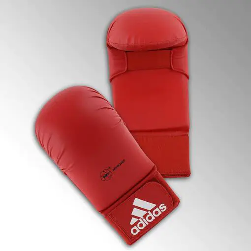 gants-mitaines-karate-wkf-adidas-rouge