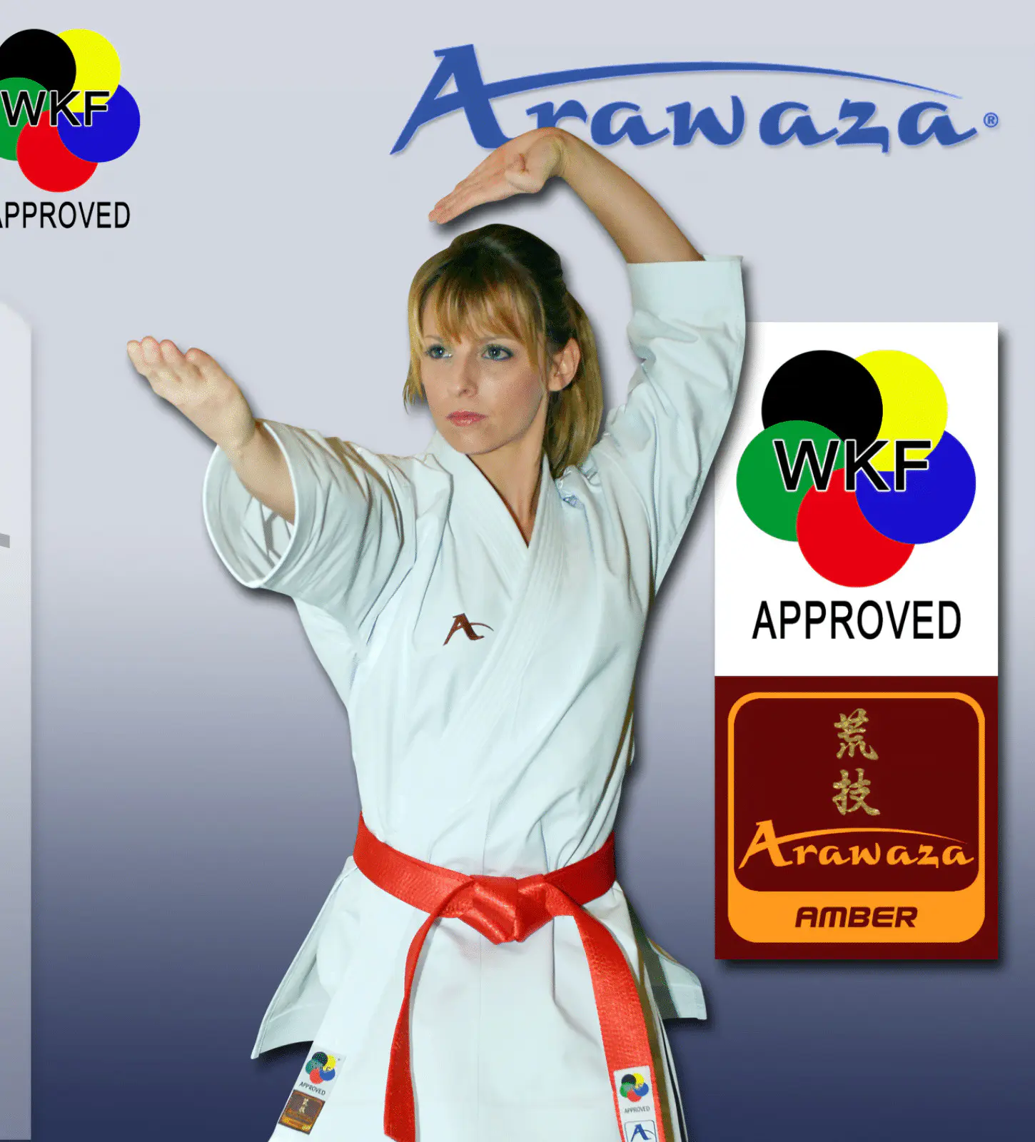 Kimono Arawaza AMBER Evolution pour Kata - WKF Approved - GOLD EDITION - Taille 175