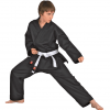 Kimono Dojo-Line de DANRHO pour Karate - Noir