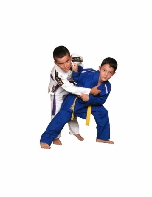 kimono-judo-dentrainement-avec-bandes-matsuru-bleu