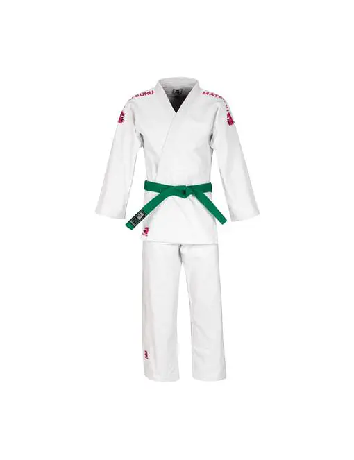 kimono-judo-super-entrainement-broderie-rose-matsuru