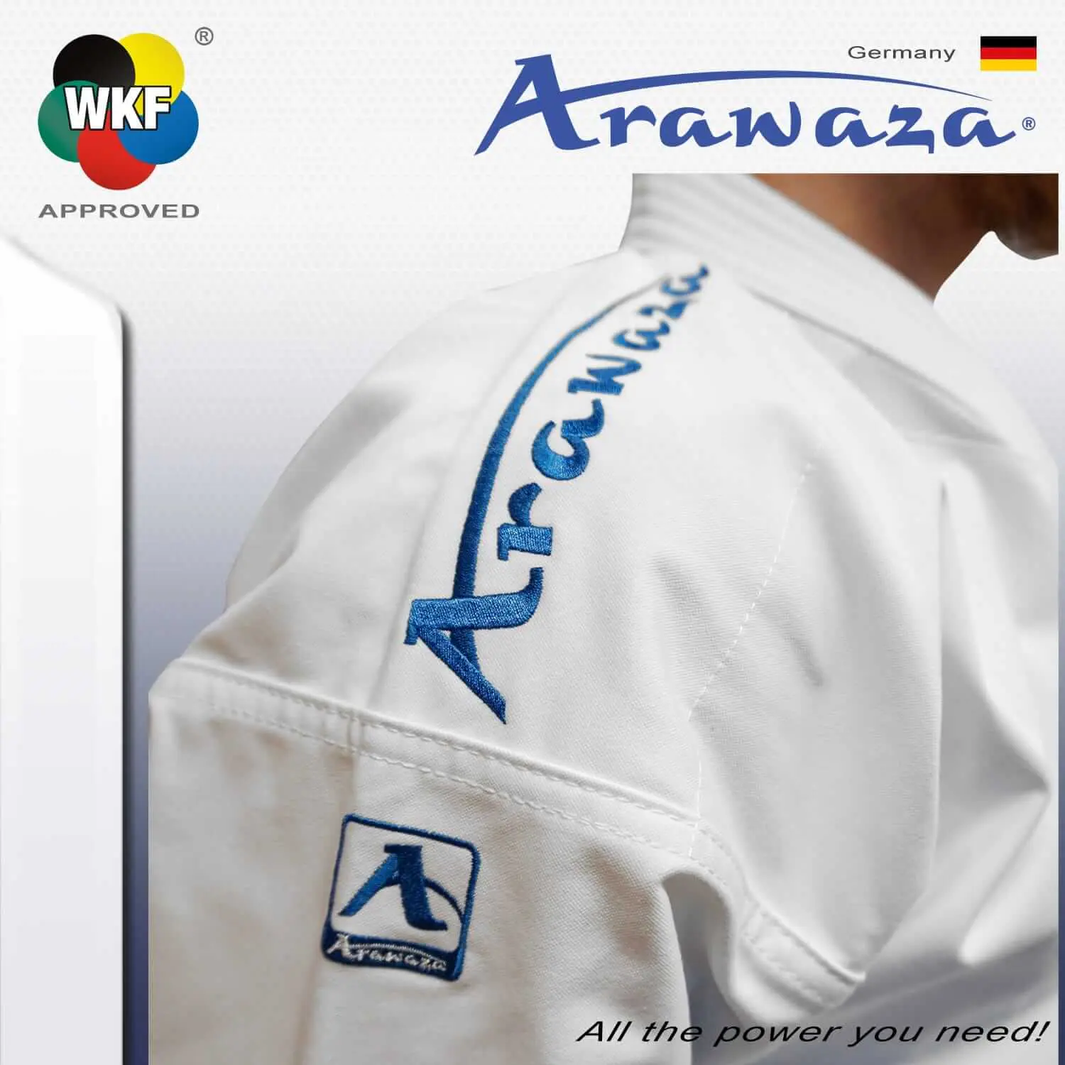 Kimono Karate Arawaza Black Diamond - WKF - Première League - Coupe Femme 7 kimono-karate-arawaza-black-diamond-wkf-coupe-femme
