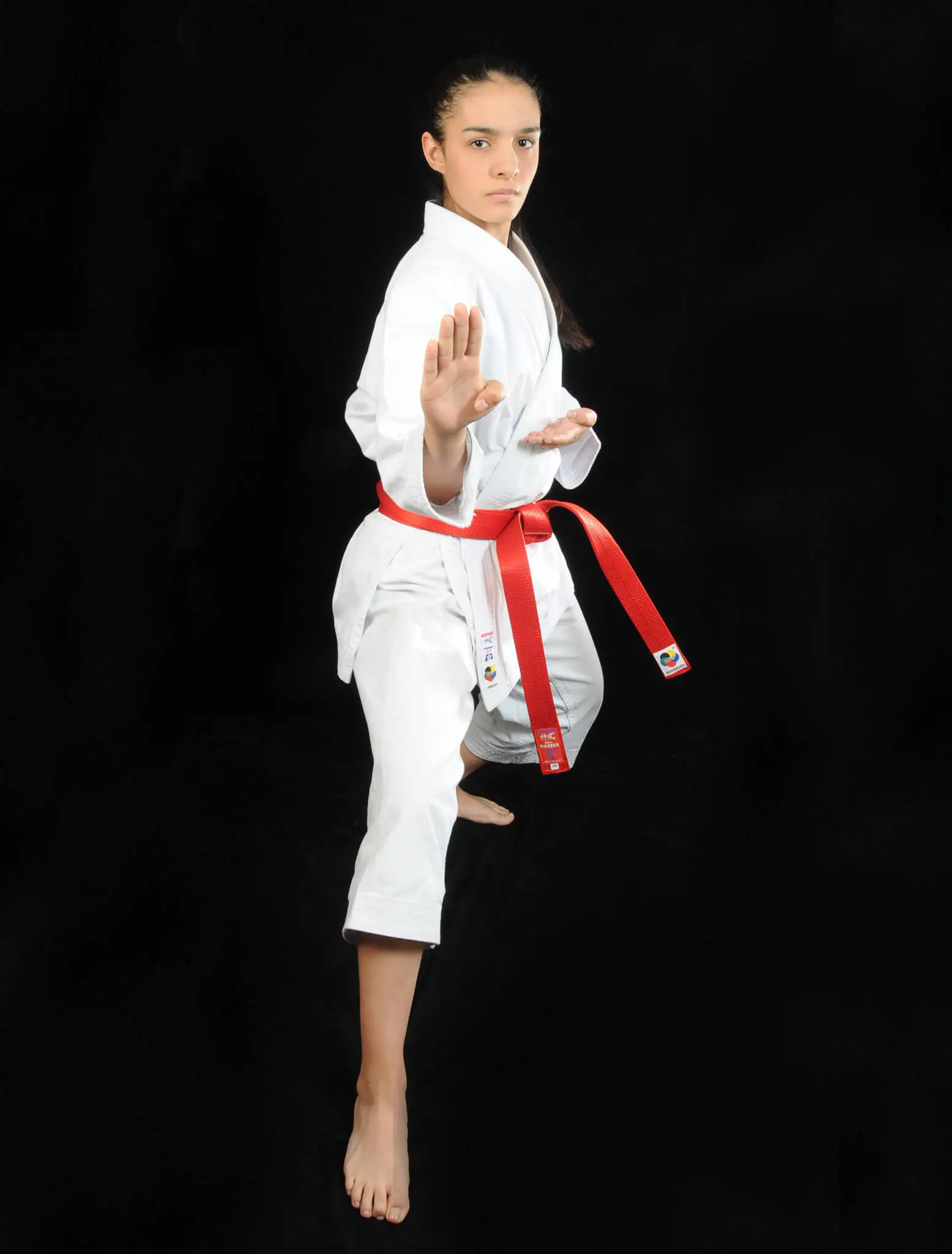 kimono-karate-gi-1er-kata-kamikaze-shuto-uke-kokutsu-dachi