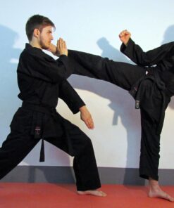 kimono-karate-gi-kamikaze-basic-black-noir-kobudo-blocage-mawashi-geri